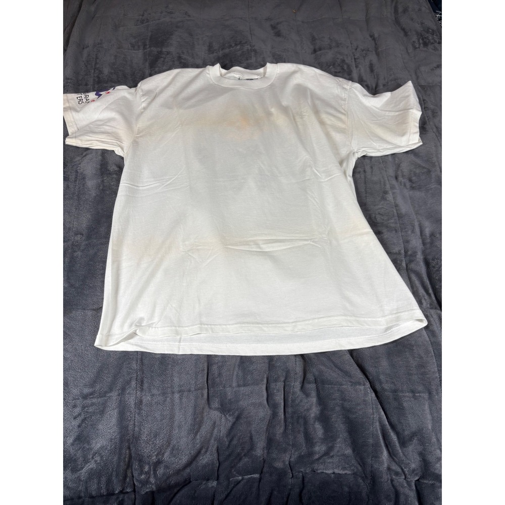 Lee Total Cotton Mens XL White Basic T-Shirt Made In USA
